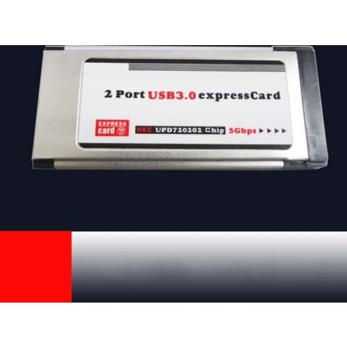 High Full Speed Express Card Expresscard to USB 3.0 2 Port Adapter 34 mm Express Card Converter 5Gbps Transfer rate