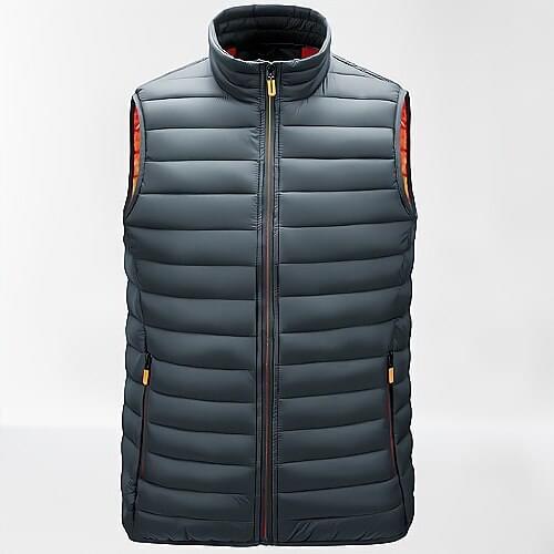 Mens Vest Jackets Sleeveless Vest 2021 Autumn Mens Warm Vest Homme Winter Casual Padded Cotton Waistcoat Chalecos Para Hombre