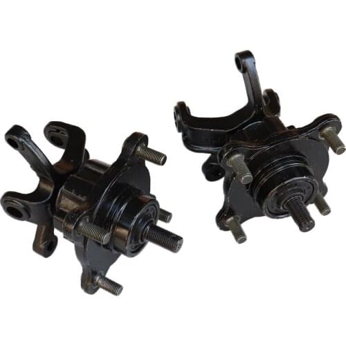 1SET Steering Strut Knuckle Spindles with Brake Disc Wheel Hubs Fit For China ATV 110cc 125cc 150cc Golf Buggy Quad Bike Parts