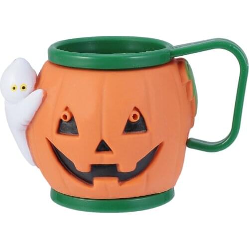 1pc Halloween Cup Practical Pumpkin Mug Kids Teeth Brushing Creative Funny Mug for Tooth-brushing Kids Halloween