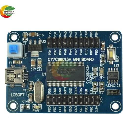 1Pcs EZ-USB FX2LP CY7C68013A USB Core Board Development Board USB Logic Analyzer With I2C Serial SPI Diy Electronic
