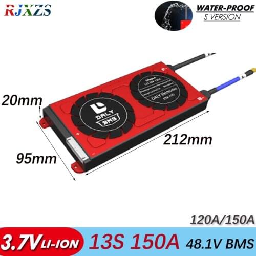 13S 150A bms 120A New Li-ion 48V large high current Lithium Ion PCM for electric vehicles electric car 150a bms