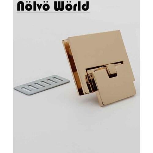 2-10pcs 4 colors 41*33mm bracelet lock purse flip lock metal lock turn lock purse hardware