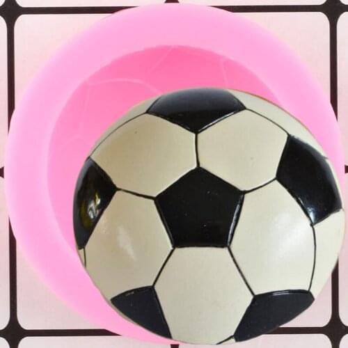 3D Football Silicone Fondant Molds Baby Party Cake Decorating Tools Cupcake Chocolate Candy Clay Mould DIY Craft Soap Resin Mold