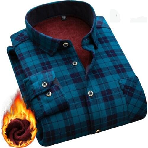 Aliman&Xiangqing Men's Warm Shirts