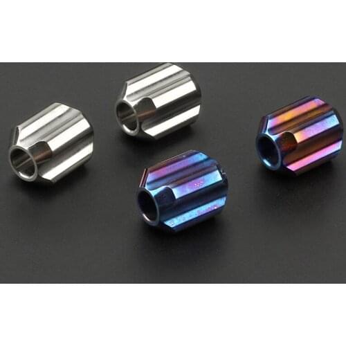 Titanium Alloy Knife Beads CNC Paracord Beads EDC Outdoor Small Accessories