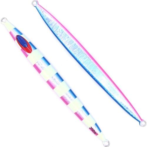 CASTFUN 150g 200g 250g 300g1pc Saltwater Jigging Lure Jerking Metal Jigs For Boat Fishing Accessories Isca Artificial Bait Glow