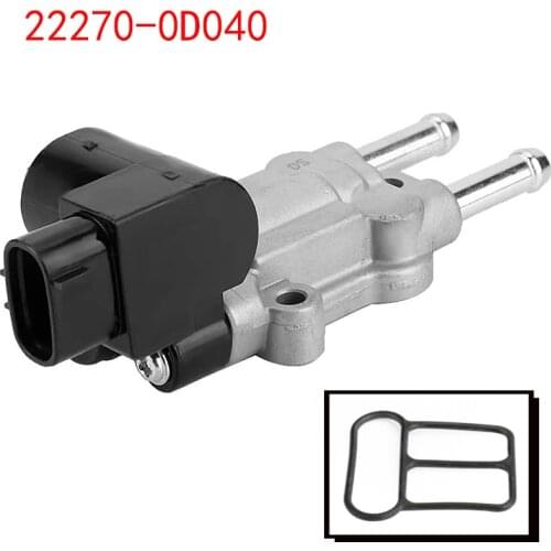 Válvula de Control de aire en reposo IAC con junta para Toyota Corolla 22270-0D040, repuesto para 2002-2006 222700D04