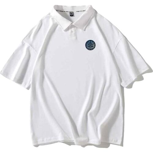 Men T Shirt Short Sleeve Polo T Shirt for Men Street Wear Korean Style Polo Shirts Male Casual Fashion Top for Male Graphics Tee