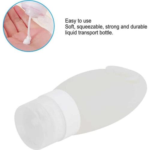 Innovative Travel Bottle with Suction Cup Portable Silicone Cosmetic Storage Bottle for Outdoor Plastic