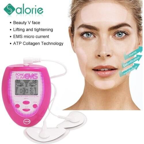Slimming Tool EMS Tens Facial Lifting Jawline muscle Face Massager Electronic Pulse Body Jaw Massage Muscle Stimulator Device