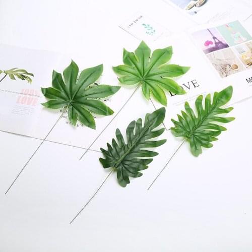 Nordic Simulation Plant False Flower Photo Prop Fruit shop decoration leaf single spring rain leaf simulation star anise leaf