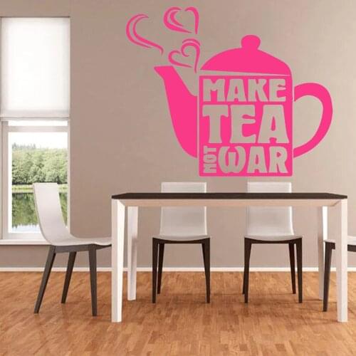 Creative Design Cup Pattern Wall Sticker for Living Room Kitchen Decoration Decals Removeable Waterproof Vinyl Art Mural HY1926