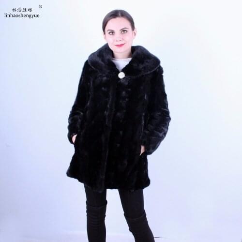 Linhaoshengyue Fashionable Fur Coats