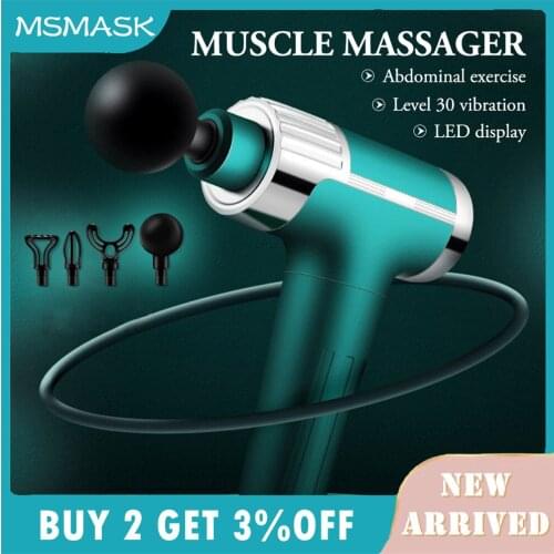 Massage Gun Slimming Shaping Exercising Muscle Massager For Pain Relief LCD Touch Display Fascia Gun Electric Body Massager