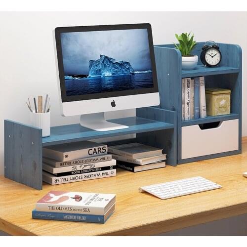 Multi-purpose and easy-to-build Desktop storage monitor increase rack Thicker plate Office rack Multi-compartment storage