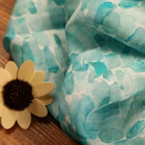 Fashion printed cloth,thin ramie fabric dress cloth ,Sewing fabric