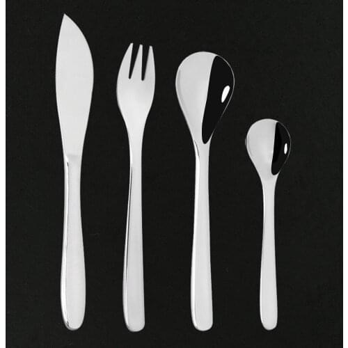 Hot Sale 4/8/16/24Pcs Mirror Silver Flatware Cutlery Dinnerware Set Tableware 304 Stainless Steel Home Dinner Knife Fork Spoon