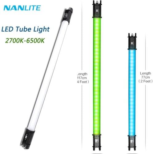 NanGuang Nanlite LED Tube Light RGB Color 77cm 117cm 2700K-6500K Handheld Stick Photography Light For Movie Vlog Photos Video