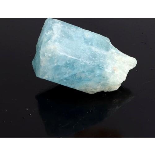 1PC Natural Translucent Aquamarine Semi-precious Stone Gems Crystals Mineral Specimen Diy Healing Home Decor