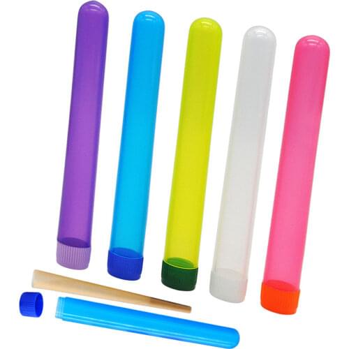 One Hitter Dugout Tube Filler Cones weed Tube Rolled Hemp Plastic Holder cured joints candy Pill Box Portable115mm