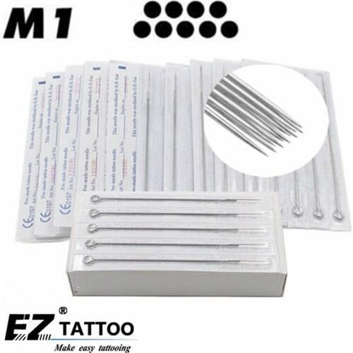 50pcs/box Disposable Sterilized Tattoo Needles Magnum M1 M2 Needles Stainless Steel for Tattoo grip Tattoo tips free shipping