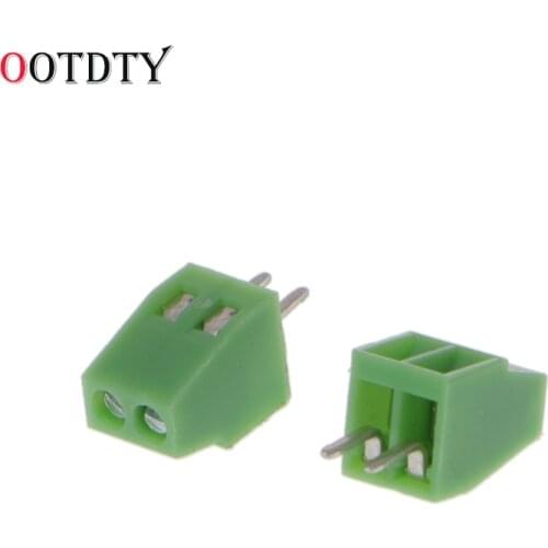 OOTDTY 2018 Fashion 10pcs PCB Universal Screw Terminal Blocks Connector 2.54MM Pitch PCB Mount Screws 2Pin-10Pin