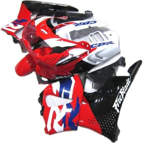 Plastic fairing kit for HONDA CBR900RR 893 1996 1997 Red White Black Fairings CBR893RR 96 97 XF63