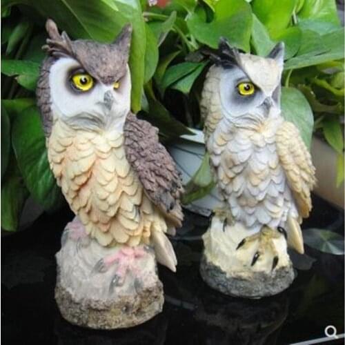 Resin owl home decoration crafts, holiday commemorative gifts, creative animal statues