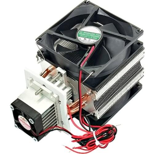 DC 12V 10A 72W Thermoelectric Peltier Refrigeration Cooler Semiconductor Air Conditioner Cooling System DIY Kit with Fan