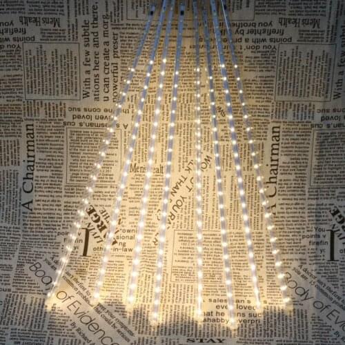 Holiday Meteor Shower Rain LED String Lights For Indoor Outdoor Gardens Xmas Christimas Party Decor Tree