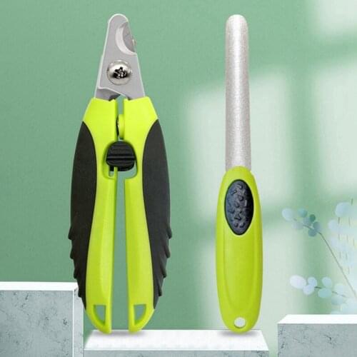 Professional Pet Cat Dog Nail Clipper Cutter Stainless Steel Grooming Scissors Clippers Claw Nail Scissors File