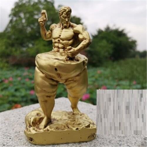 Self Carving Sculpture Jewelry Creative Bodybuilding Statue Muscle Male and Female Resin Statue Fitness Room Crafts MYP2