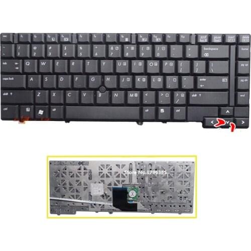 SSEA New US black Keyboard For HP 8530 8530W 8530P laptop Keyboard Free Shipping