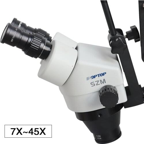 Universal Spring Bracket Jewelry Optical Tools Super Clear Microscope with Magnifier Stand Diamond Setting Microscope with LED