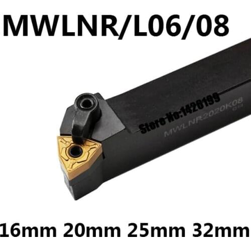 1PCS MWLNR1616H06 MWLNR2020K06 MWLNR2525M06 MWLNR1616H08 MWLNR2020K08 MWLNR2525M08 MWLNL CNC Lathe Cutting External Turning Tool