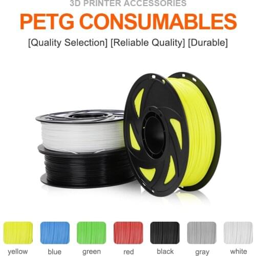 3D Printer Filament PETG 1.75mm 1kg/2.2lbs With Spool SILK Plastic Filament Consumables PETG Material For 3D Printer