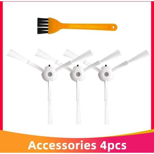 3Pcs 3 Arms Side brushes for Xiaomi Roborock 1/2 S5 S50 S51 S55 S6 S60 S65 E25 E35 E20 C10 T4 T6 Robot Vacuum Cleaner Side Brush
