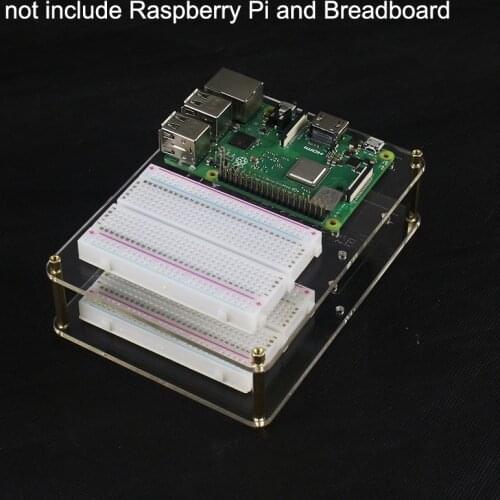 Raspberry Pi Acrylic Base Board Case + Solderless Breadboard + Jumper Wires Cable compatible Raspberry Pi 3Model B/2B