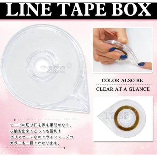 2pcs/lot Striping Tape Dispenser Case Box Holder Nail Art Tool Lines Manicure