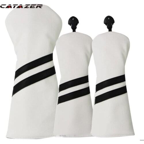 Golf Club 5colours #1 #3 #5 Wood Headcovers Driver Fairway Woods cover PU Leather Head Covers Set Protector Golf Accessories