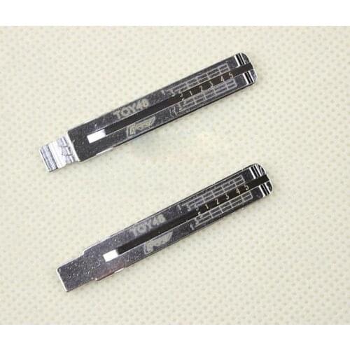 TOY48 Engraved Line Key Blade For Toyota Lexus New Subaru Scale Shearing Teeth Cutting Key Blank 2 IN 1 (No 77)