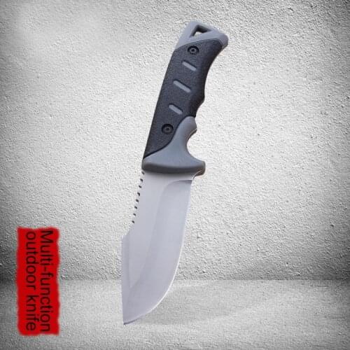 A3 Small straight knife 440A steel ABS sheath Matte surface 58HRC Outdoor survival camping knife Multi-functional utility tools