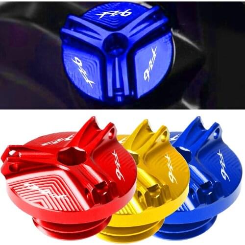 Engine Oil Filter Cup Plug Cover Screw For Yamaha FZ6 2004 2005 2006 2007 2008 2009 2010 2011 2012 Oil Drain Plug Sump Nut Cup