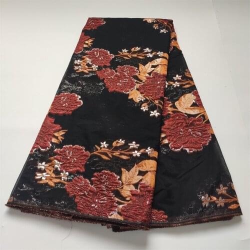 MIQIER2021 High Quality African Nigerian Tulle Lace Fabric Organza Embroidery Guipure Party Gown Dress Brocade Jacquard French