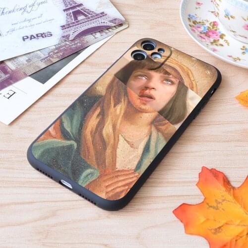 For iPhone Virgin Mia Damn Pulp Fiction Print Soft Matt Apple iPhone Case