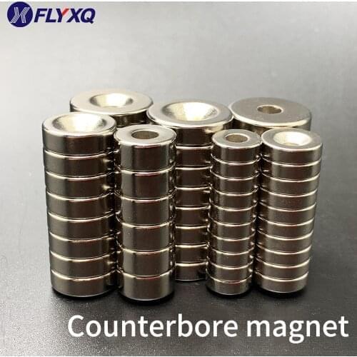 Small Countersunk Round NdFeB Neodymium Magnet Powerful Rare Earth Permanent Fridge Magnets for DIY Common magnet sets