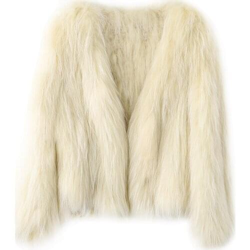 New 2020 Handmade Women Real raccoon Fur coat Real Genuine fox Fur Knitted Coat Quality Real Fox Fur