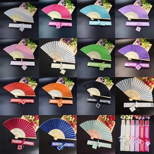 [Auviderin] 150pcs Personalized Wedding Hand Fan in Elegant Gift Box +Party Favors/Wedding Gifts Customlized Printing