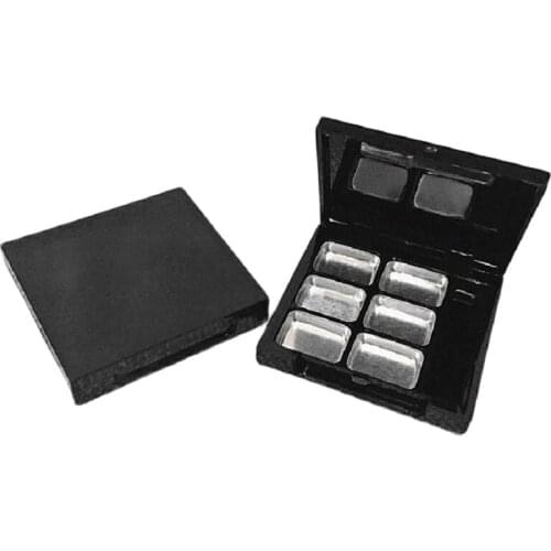 12ml 6lattices plastic pot tin jar aluminum pan rouge/eye shadow/ blush powder case lip gel gloss cream make up cosmetic packi